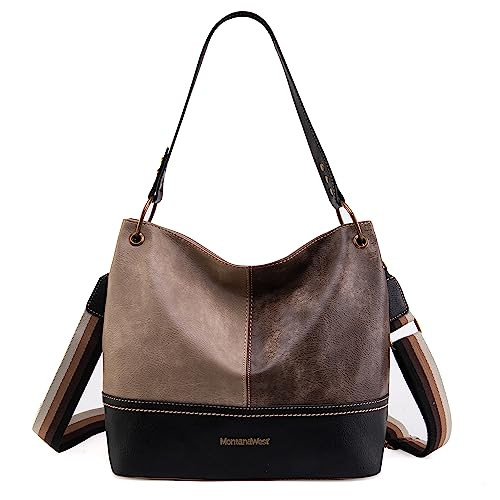 Montana West Purses for Women Hobo Shoulder Handbags with Zipper | Amazon (US)