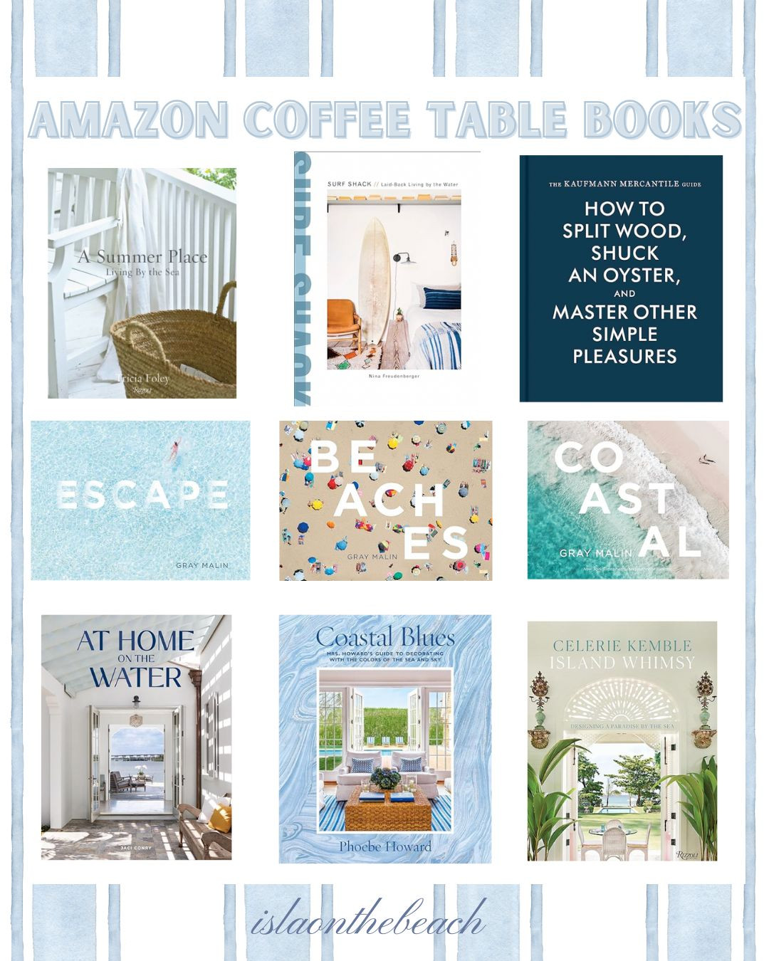 Coastal Coffee Table Books that are all under $50! I have several of these around my house and love flipping through them. 

 #LTKHome #LTKSaleAlert #LTKFindsUnder50