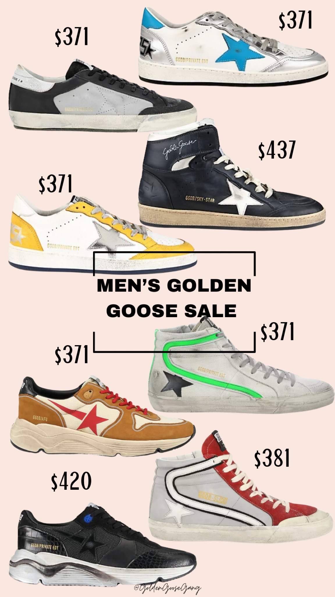 HUGE men’s Golden Goose private  edition sale! Full size in most pairs! Sizing is unisex. 

#LTKHolidaySale #LTKshoecrush #LTKmens
