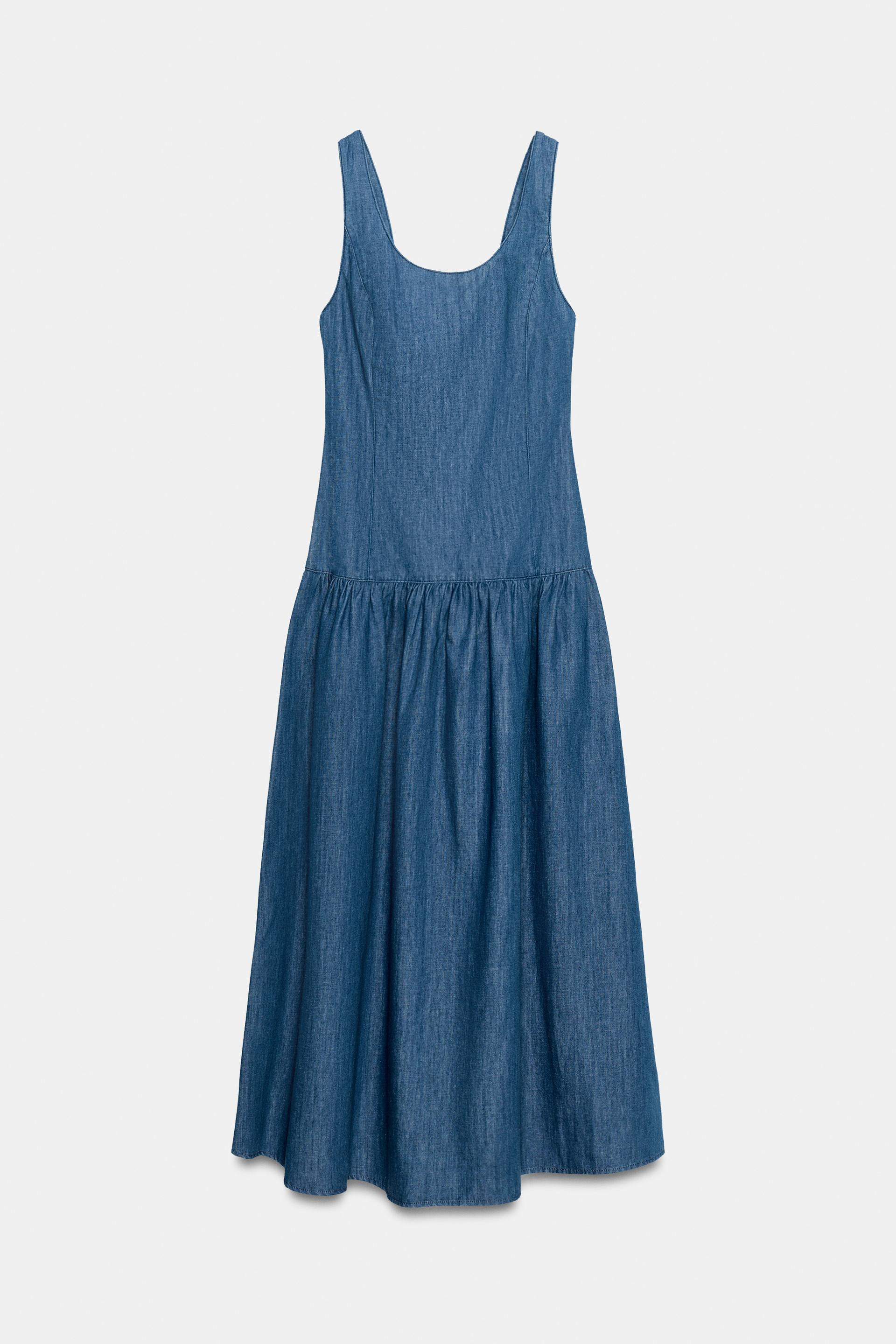 MIDI DRESS WITH CAPE SKIRT | Zara UK