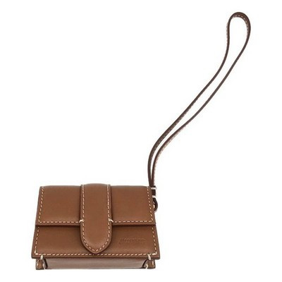 JACQUEMUS | W Le Porte Bambino | Leather Logo Mini Handbag Pouch | OS | Light | eBay | eBay US