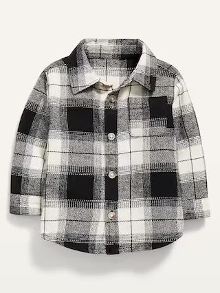 Long-Sleeve Plaid Pocket Shirt for Baby | Old Navy (US)