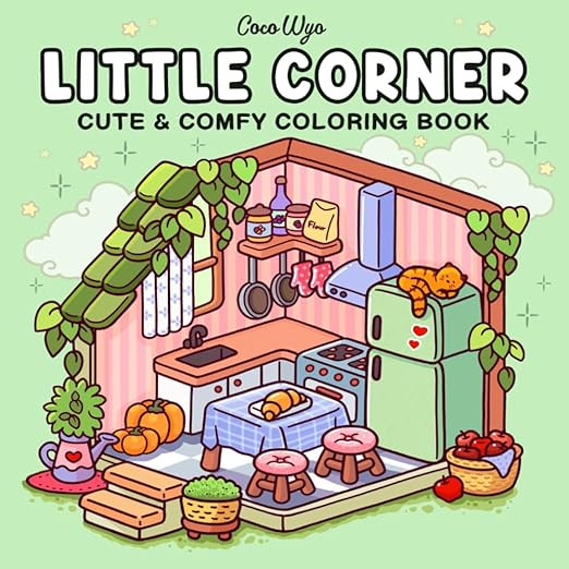 Little Corner: Coloring Book for Adults and Teens, Super Cute Designs of Cozy, Hygge Spaces for R... | Amazon (UK)