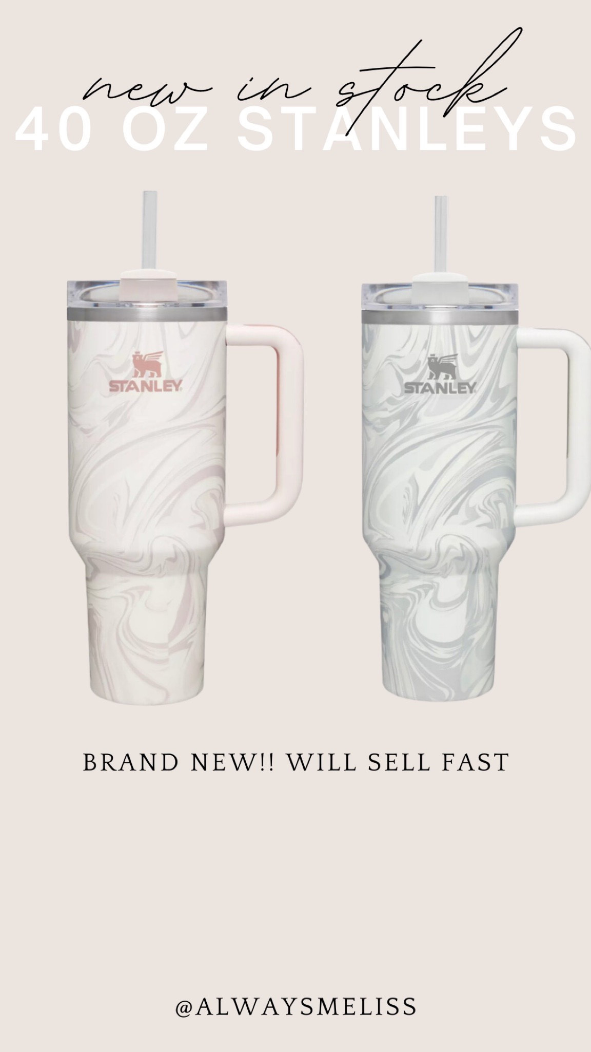 New marble pink and grey colors available in the Stanley 40 oz tumbler!!!

#LTKtravel #LTKunder50 #LTKfit