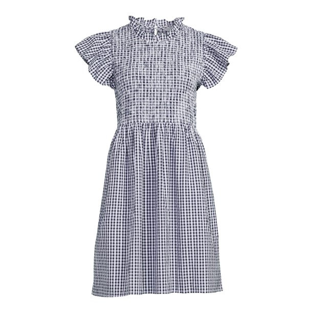 Time and Tru Women's Smocked Dress - Walmart.com | Walmart (US)