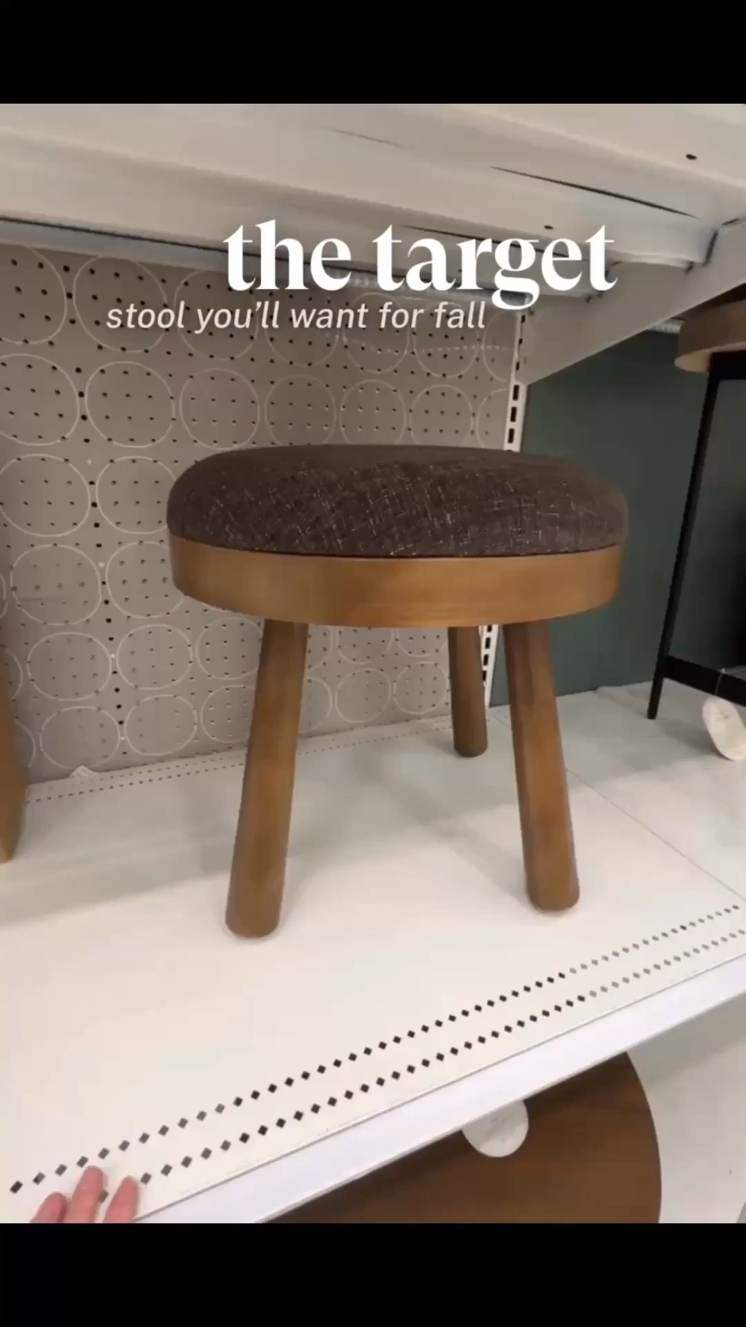 This brown, mid-century modern stool is full of fall vibes. Perfect for a living room or a corner in need of a home refresh. @Target

#LTKSeasonal #LTKHome