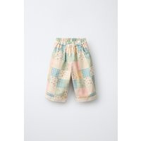 Zara - Patchwork Balloon Pants - Multicolored - 4 Years (40,9 Inches) - Kids | Zara US