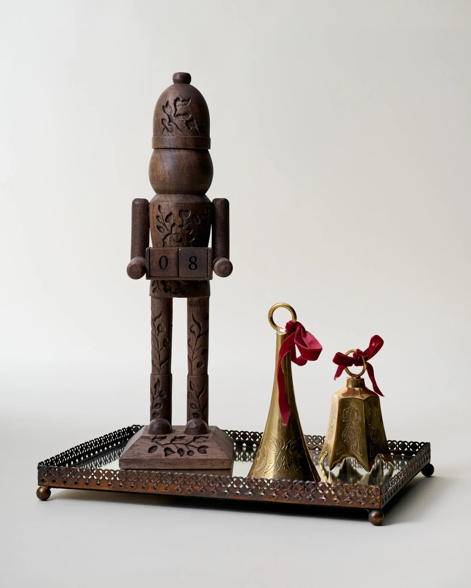 Heirloom Carved Wood Nutcracker Countdown | Magnolia