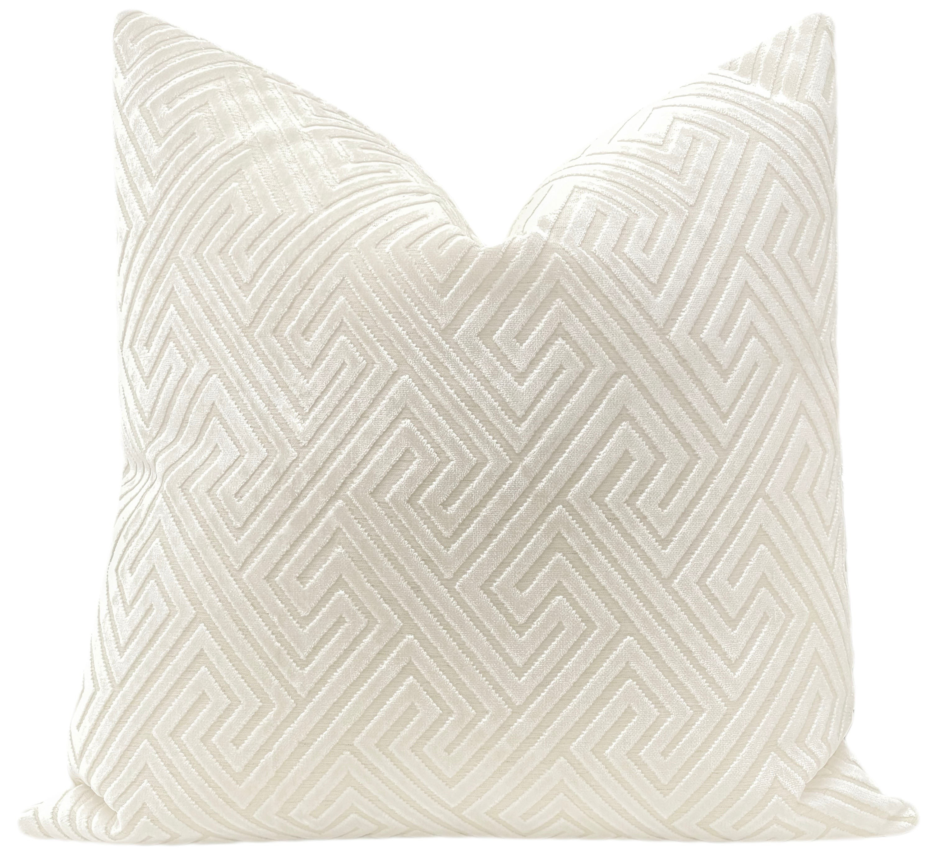 Roman Cut Velvet // Alabaster | LITTLE DESIGN COMPANY