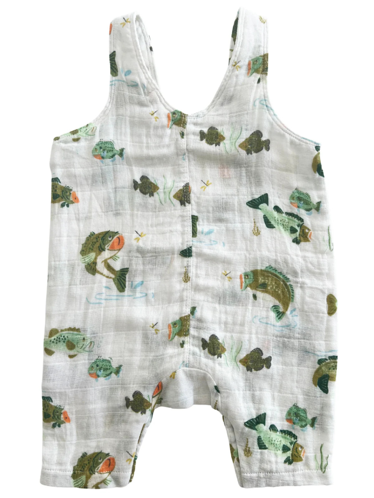Muslin Overall, Bass Fishing | SpearmintLOVE