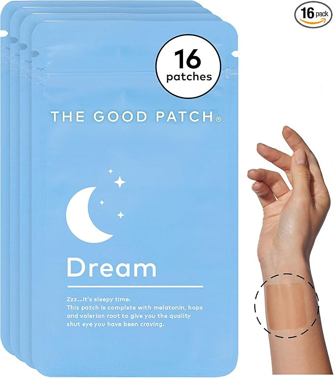 The Good Patch Plant Powered Sleep Support - Sustained Release Dream Patch with Melatonin, Hops, ... | Amazon (US)