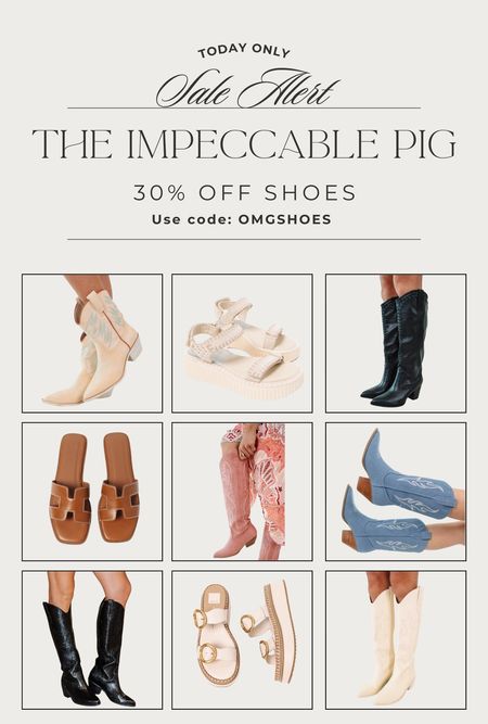30% off SHOE SALE at The Impeccable Pig! // use code OMGSHOES at checkout- today only!! 

Includes lots of the Dolce Vita shoes I’ve been wearing as well as Billini boots, heels & more! Love so many of their boots for country concerts! 

#LTKSeasonal #LTKShoeCrush #LTKFindsUnder100