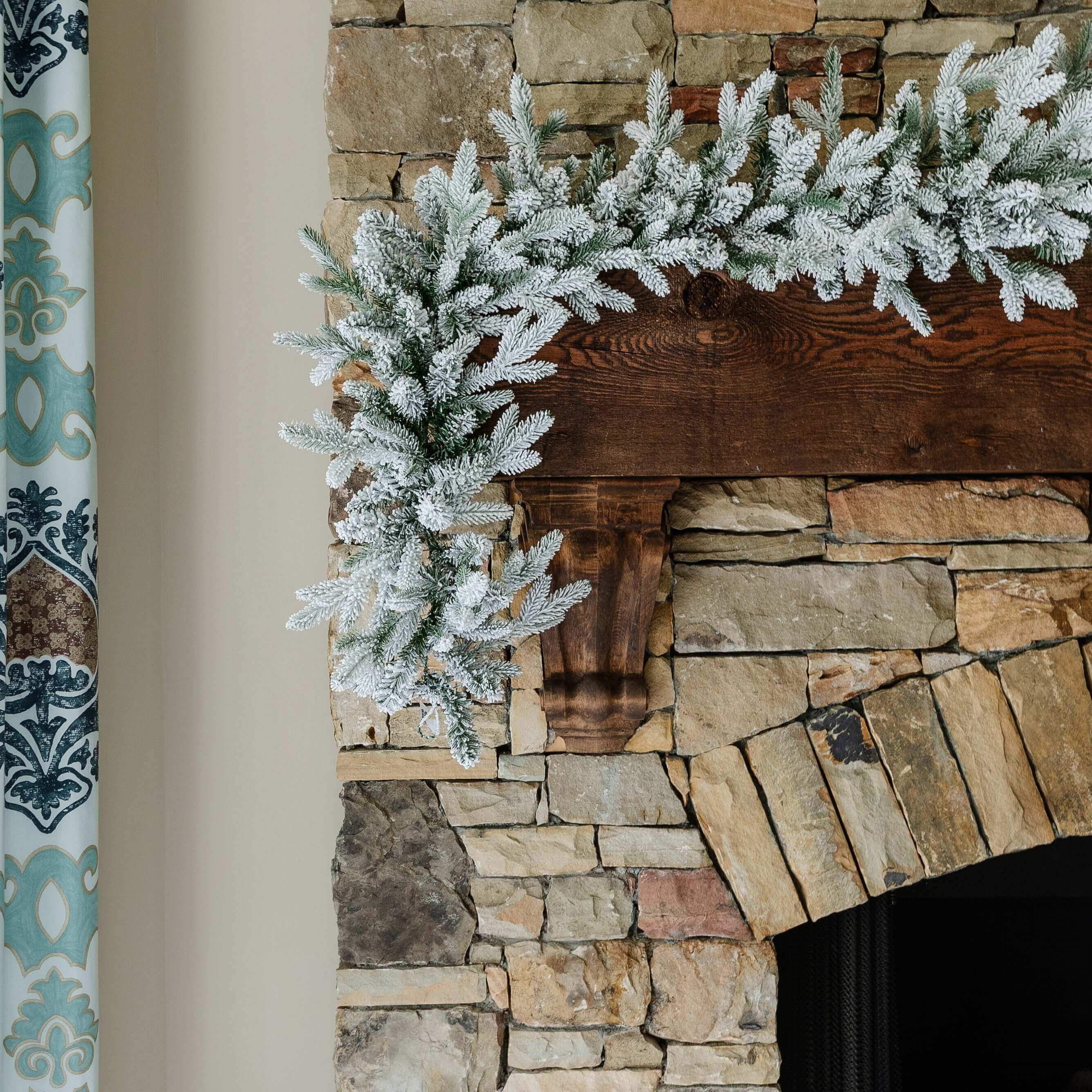 9' x 12" Queen Flock® Garland with LED Lights (Plug-in) | King of Christmas