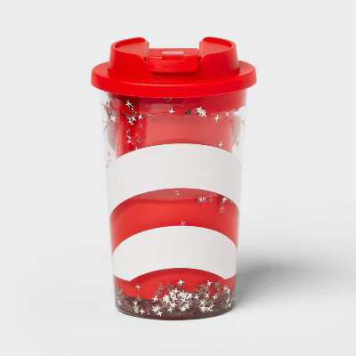 Kids' 12 fl oz Snowglobe Tumbler Red/White - Pillowfort™ | Target