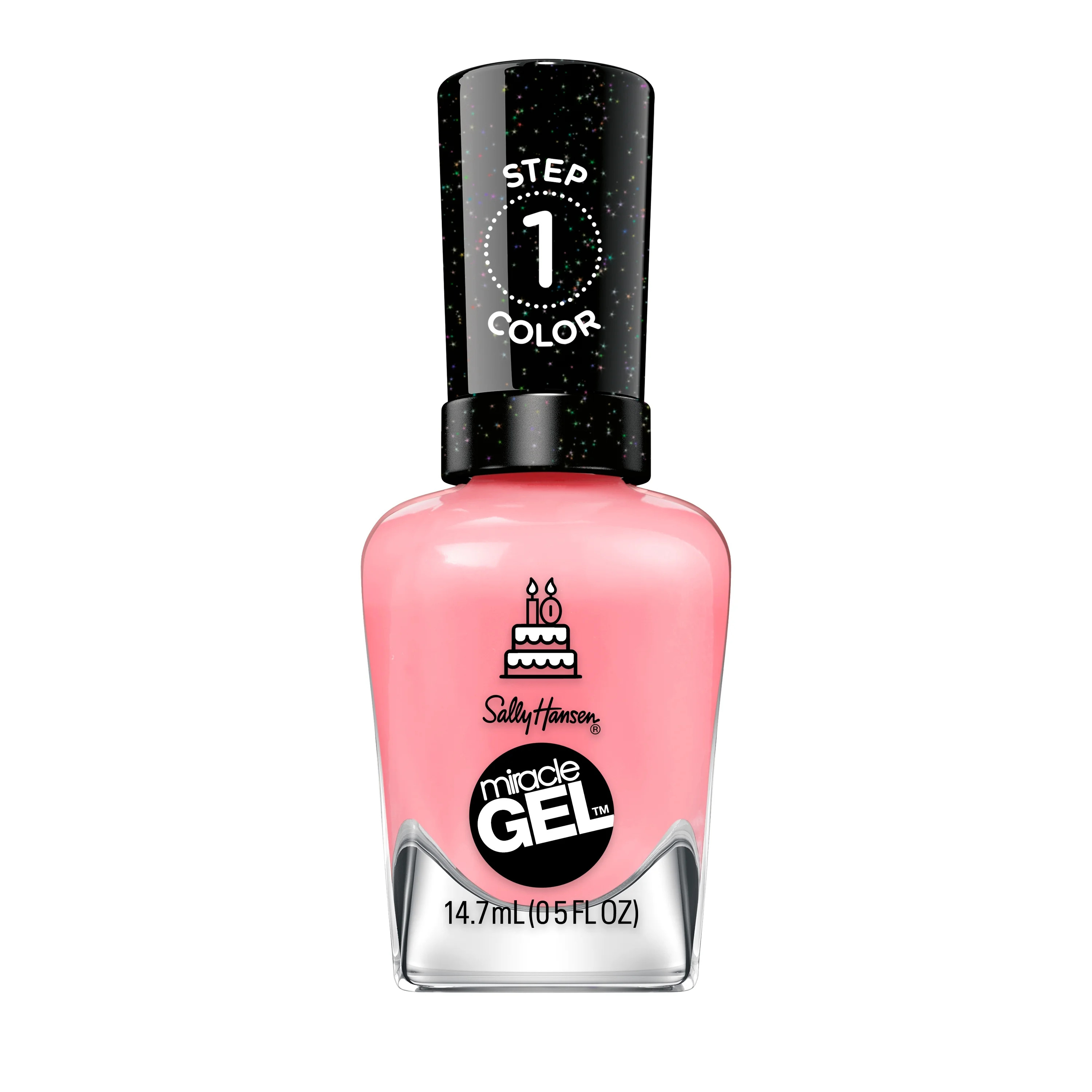 Sally Hansen Miracle Gel Nail Polish, 341 Pink An Outfit, 0.5 fl oz, No UV Lamp Needed | Walmart (US)