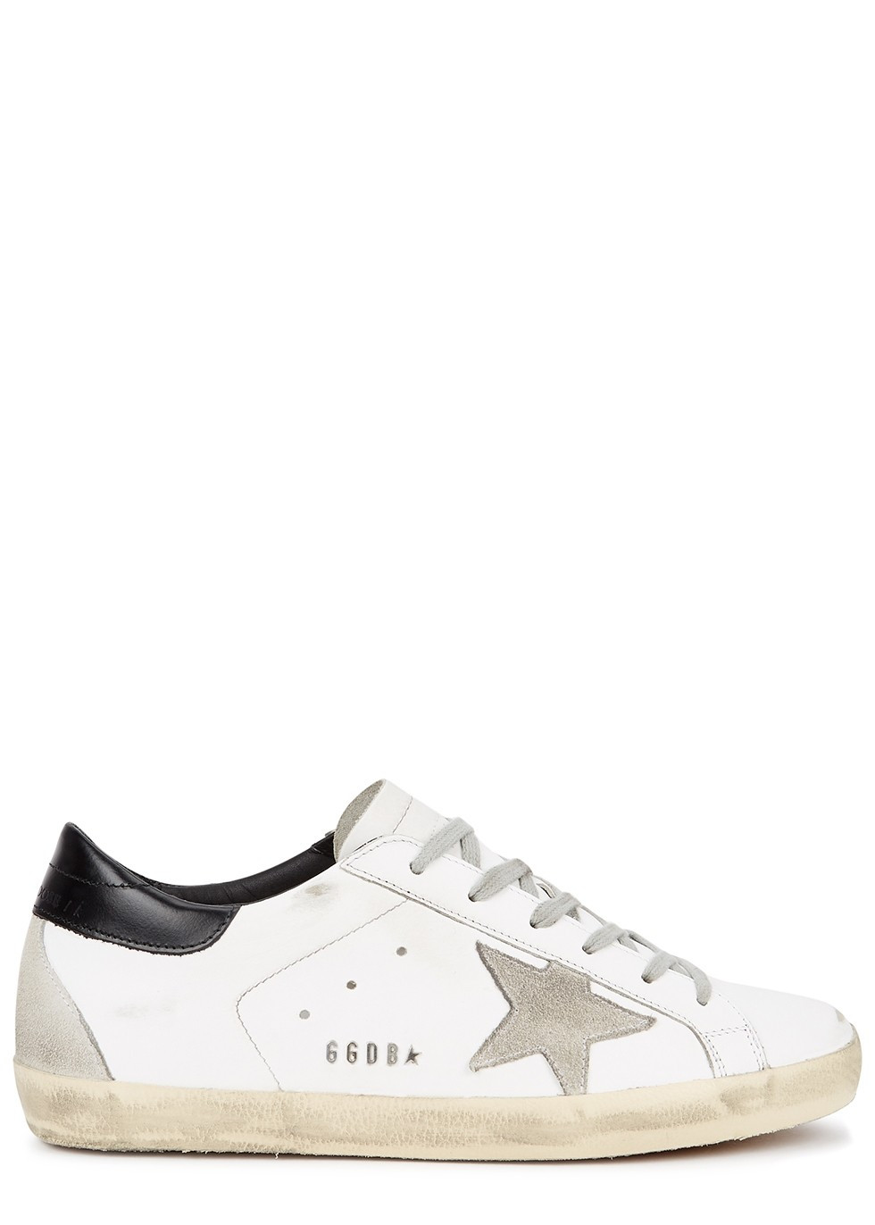 Superstar distressed leather sneakers | Harvey Nichols (Global)