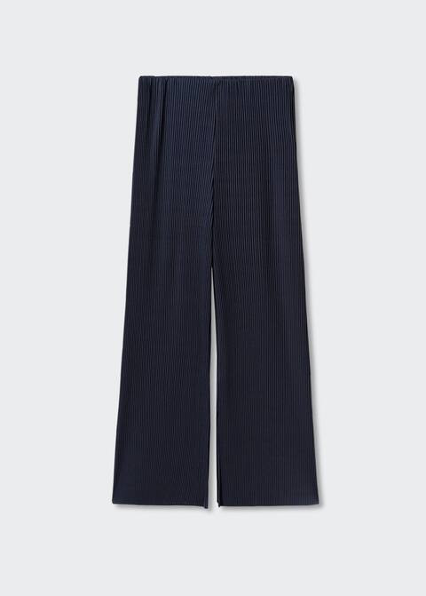 Pleated palazzo trousers -  Women | Mango United Kingdom | MANGO (UK)