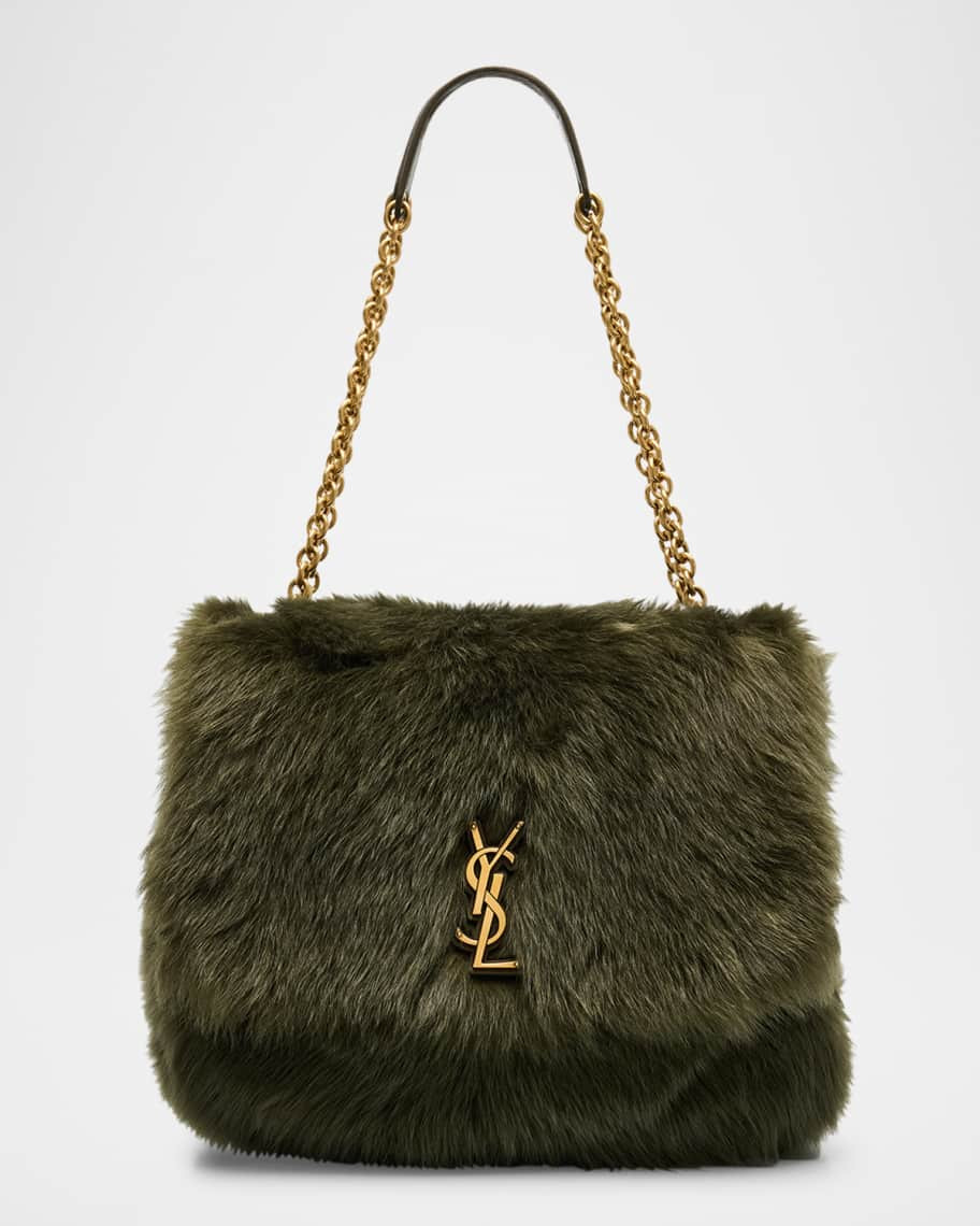 Saint Laurent Jamie 4.3 Medium YSL Shearling Shoulder Bag | Neiman Marcus