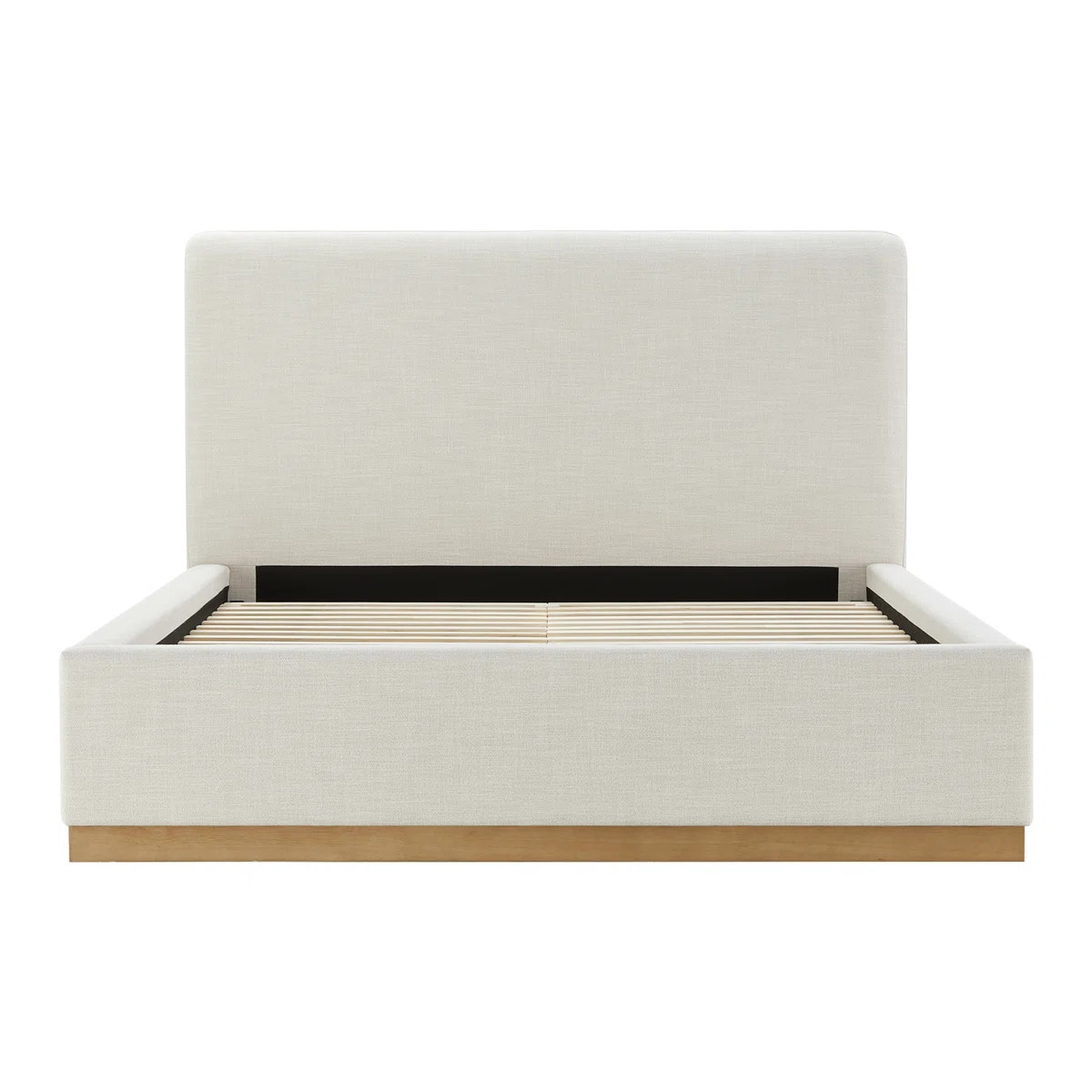 Delpha Upholstered Oak Bed | Joss & Main