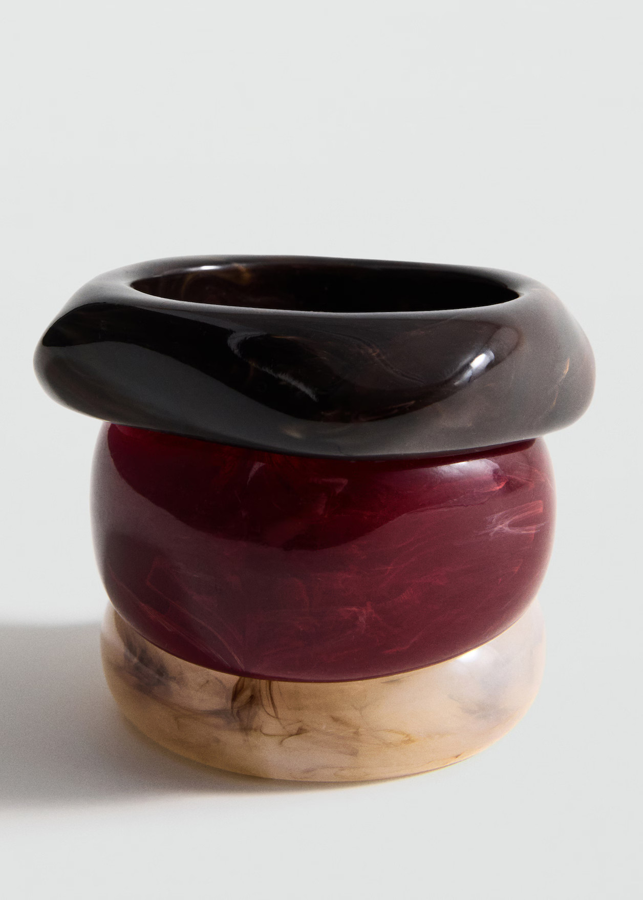 Set of 3 combined volume maxi bracelets - Women | MANGO USA | Mango (US/MX/AU)