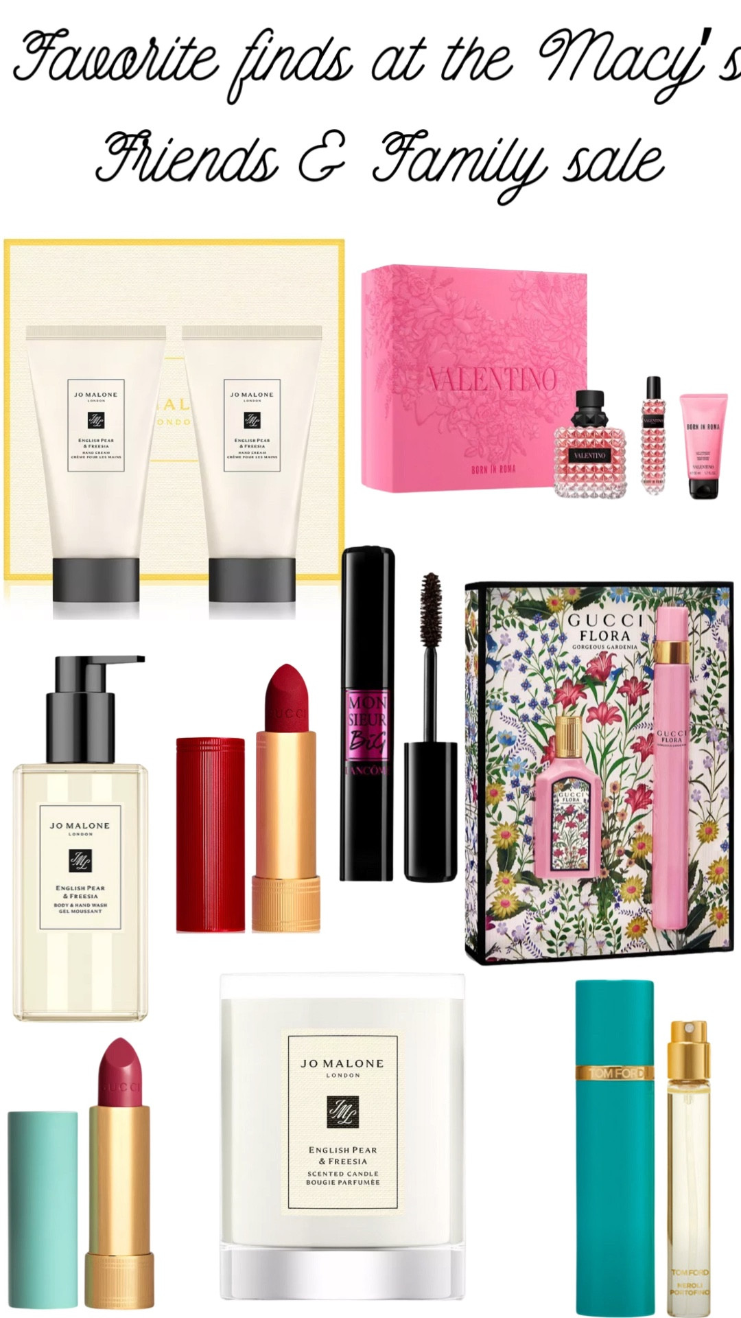 Macy’s is having their Friends & Family sale until Sunday, so I thought I’d round up some of my favorite beauty, fragrance, and gifting deals so you can add to cart! 
#Macys #Lancome #Gucci #JoMalone #Valentino #fragrance #beauty #mothersday

#LTKFindsUnder50 #LTKSaleAlert #LTKBeauty