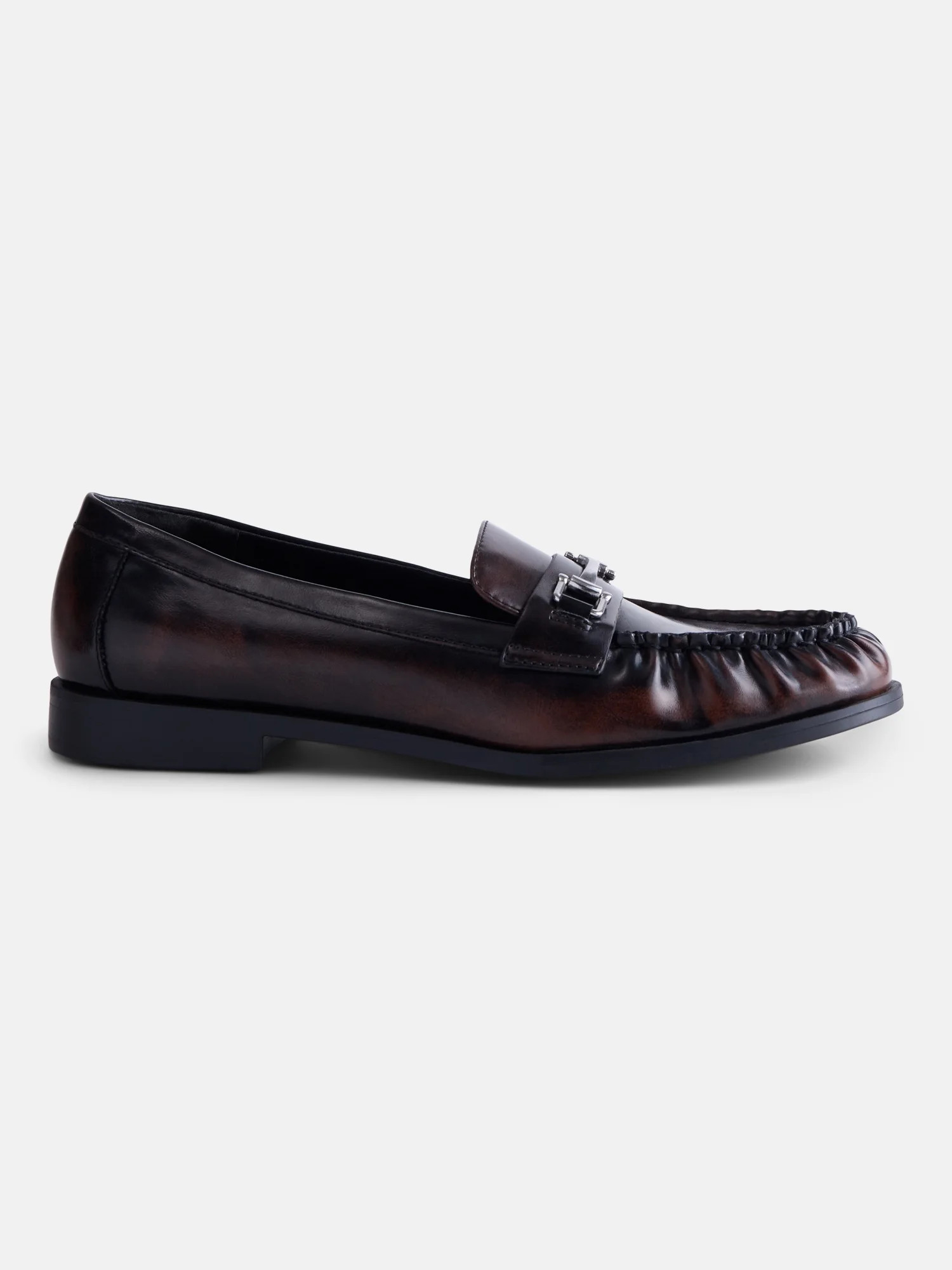 No Boundaries Women's Faux Leather Loafers | Walmart (US)