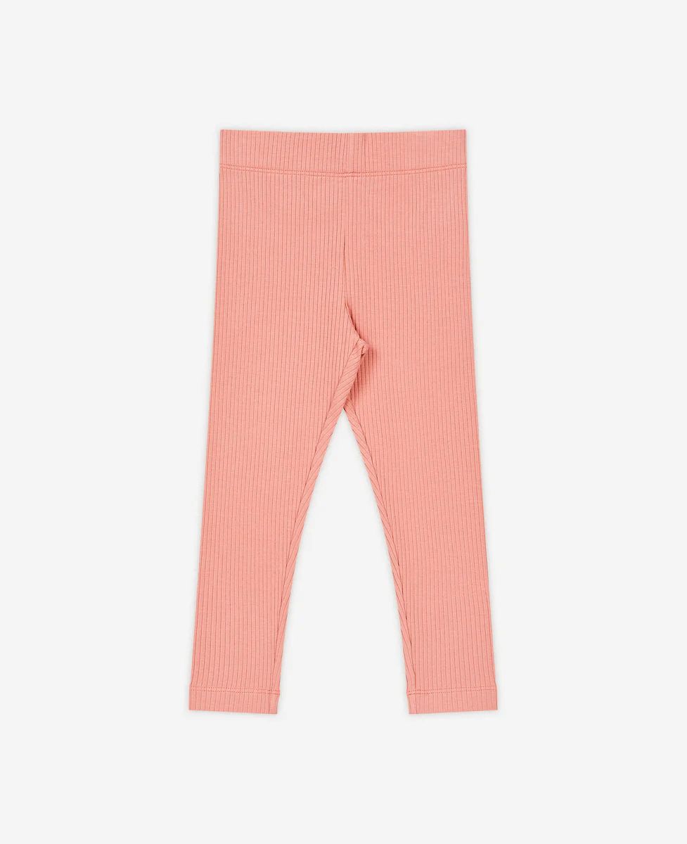 Rib Knit Leggings - Coral Pink | Petite Revery