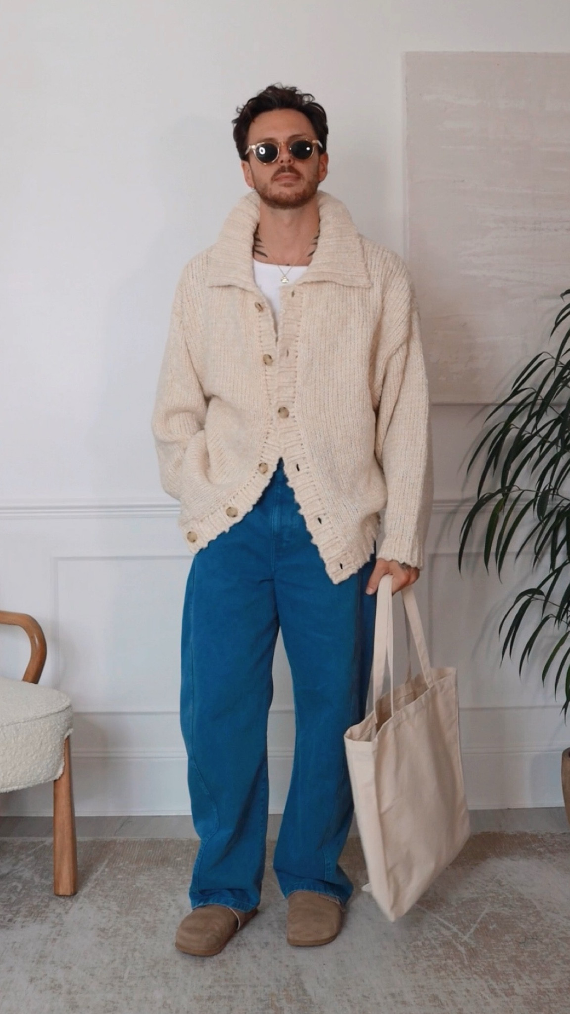 Autumn men’s fashion outfit chunky cardigan denim jeans 

#LTKluxury #LTKmens