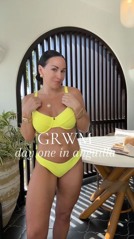 Get ready with me for day 1 in Anguilla! 🌴🐚🥥☀️

Wearing a small in the bikini and xs in the 2 piece set!
I’m 5’2, 130 lbs, 34 DD, 25 in waist.

Entire look with be saved in my LTK!

#resortwear #fashionover40 #fashioninspo #petitefashion

#LTKStyleTip #LTKSwim #LTKFindsUnder100