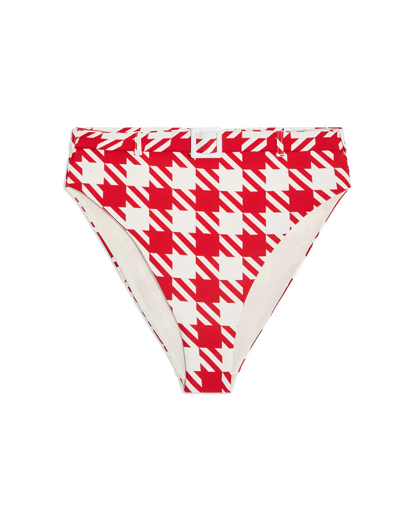 Emily Oversized Houndstooth Bikini Bottom | We Wore What
