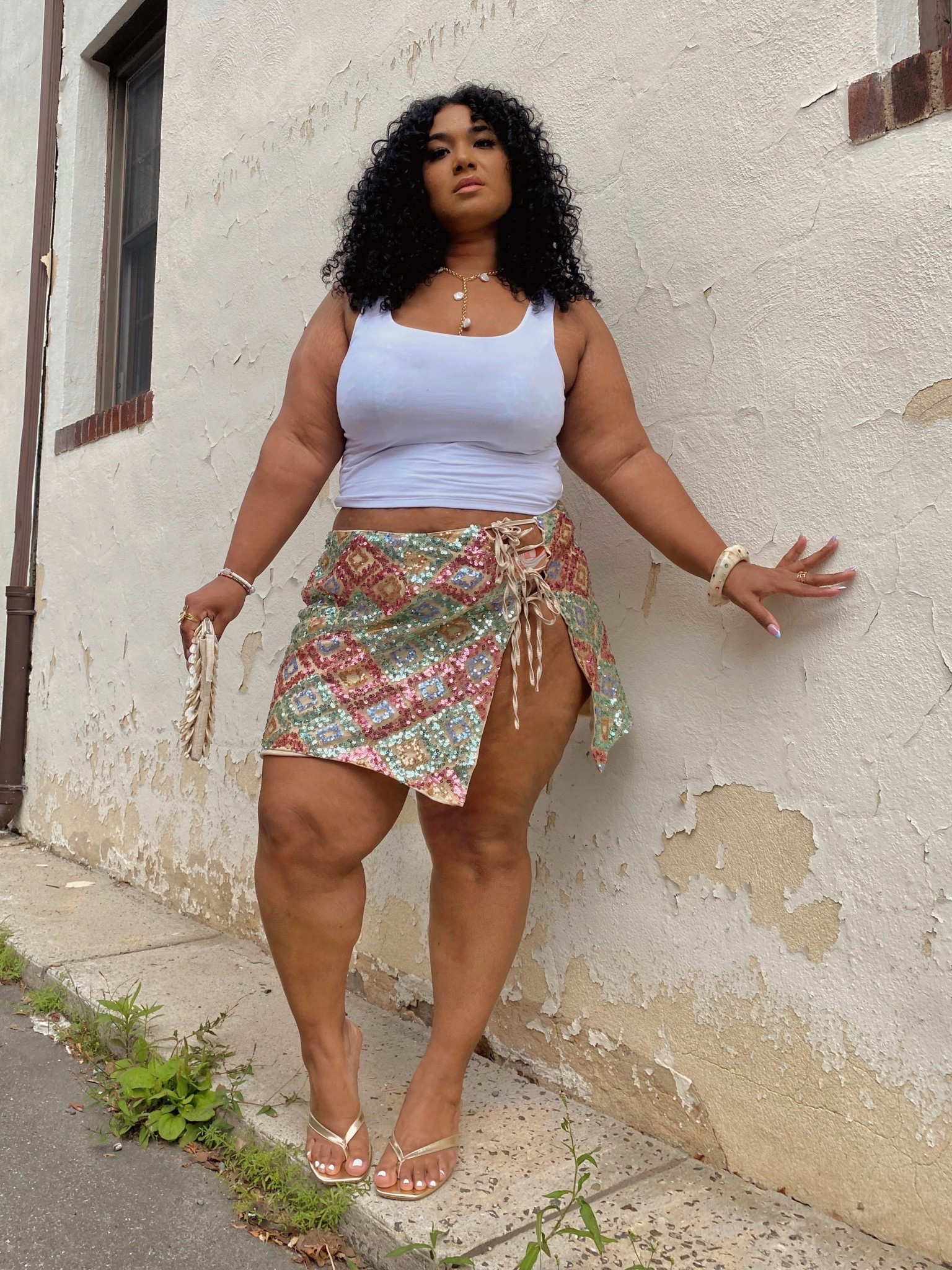 Plus size Sequin skirt outfit 

#LTKStyleTip #LTKPlusSize