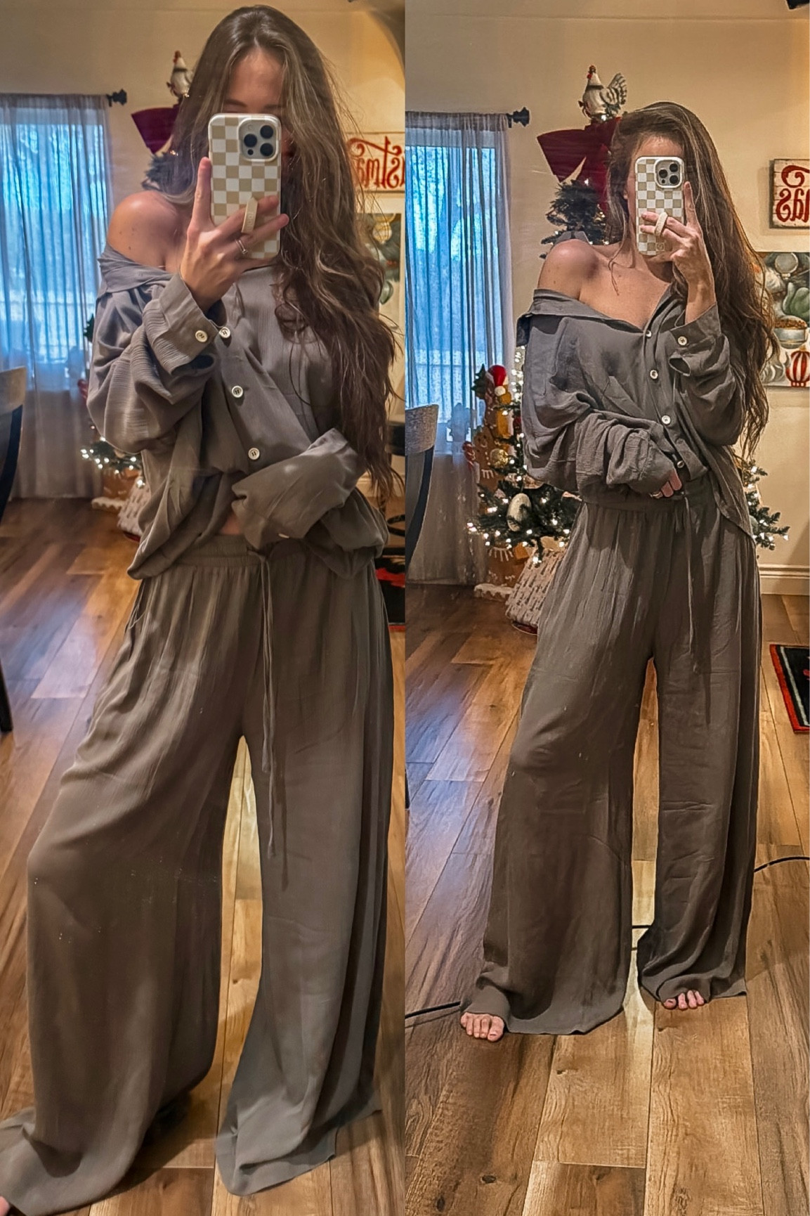 Coziest loungewear set for every season, I’m obsessed! So comfortable omg! Wearing size small in top and bottoms!

#LTKfindsunder100 #LTKstyletip #LTKtravel