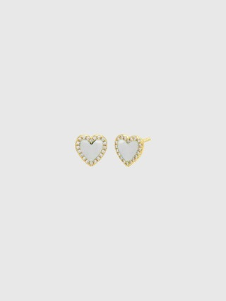 Colored Stone Heart Stud Earring | Gap (US)