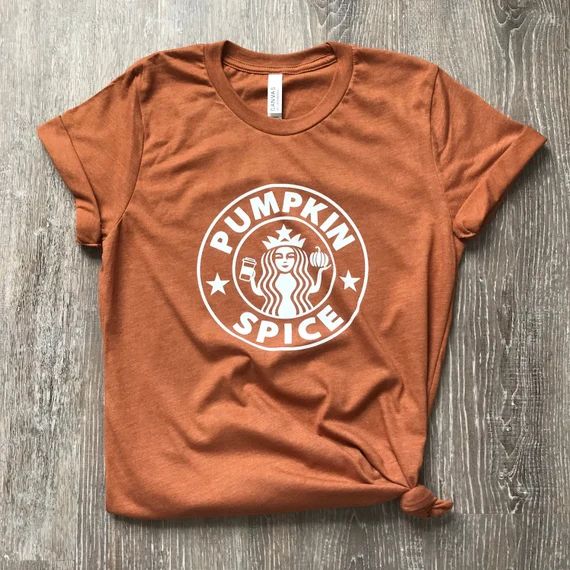 Pumpkin Spice Tee, Pumpkin Spice Shirt, Fall Graphic Tee, PSL Shirt, PSL Tee, Starbucks Shirt, St... | Etsy (US)