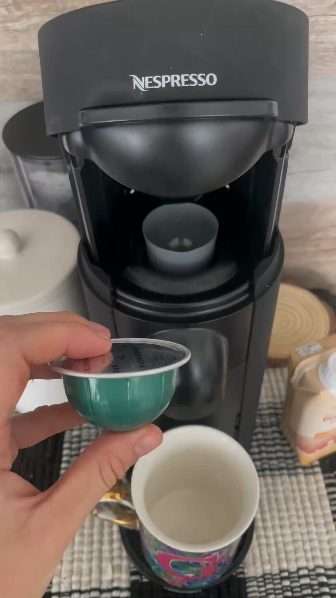 Nespresso Machine that holds verttu pods! Also featuring a Lilly Pulitzer mug! 

#LTKFamily #LTKHome