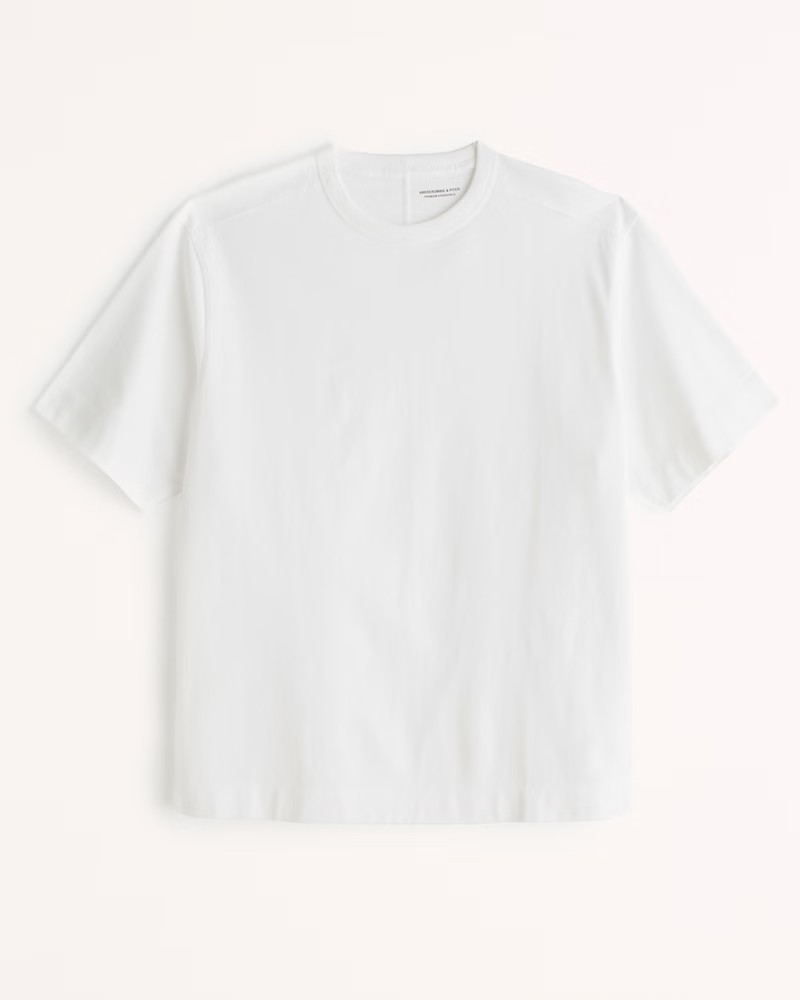 Abercrombie & Fitch Men's Premium Heavyweight Tee in White - Size XXL | Abercrombie & Fitch (US)