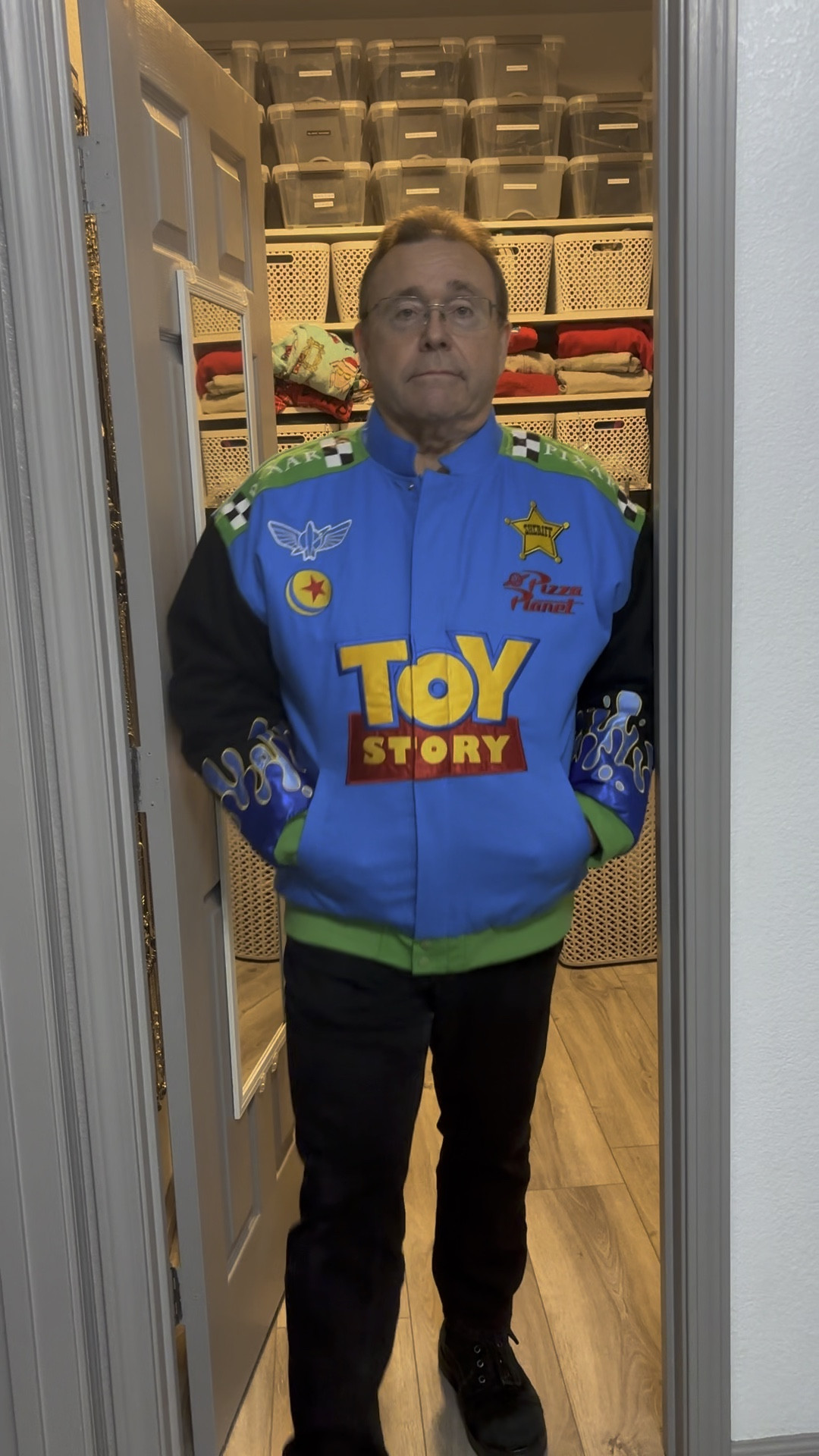 Channel your inner Space Ranger (or Sheriff!) with this bold and nostalgic Toy Story racing-style jacket. Featuring fun patches from Pizza Planet, Star Command, and the iconic Toy Story logo, this jacket is a must-have for Disney lovers who want to rep their fandom in style. Perfect for theme park days, casual weekends, or gifting to the Toy Story fan in your life. 

TTS Dave is wearing a large 

#toystory #disney#LTKCyberWeek

#LTKSaleAlert #LTKFamily