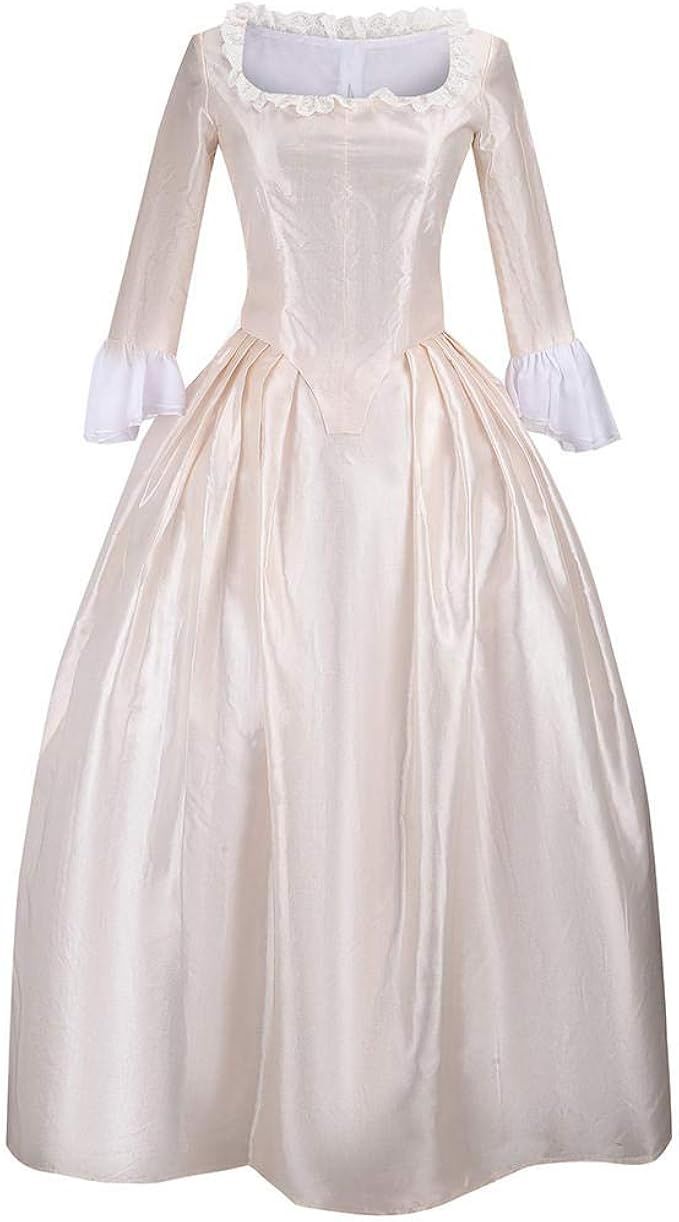 Yejue Royal Colonial Girl Child Princess Costume Hamilton Elizabeth Schuyler Angelica Peggy Cospl... | Amazon (US)