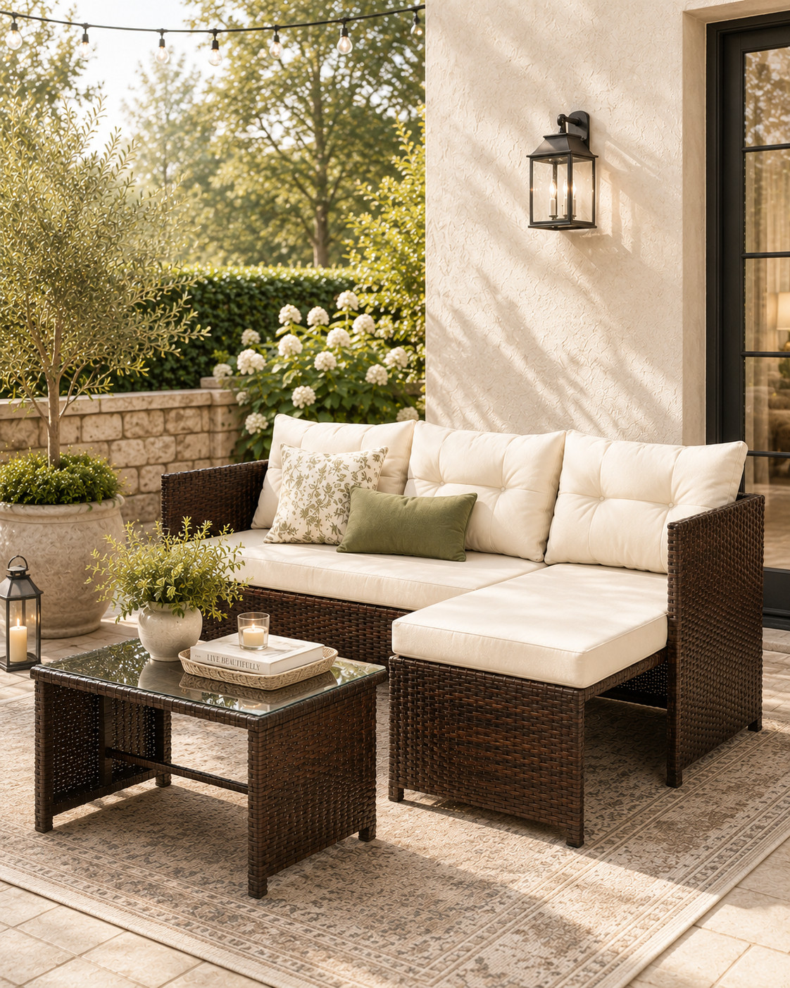 A cozy outdoor setup doesn't have to cost a fortune. This 3-piece sectional is giving designer patio vibes for a fraction of the price.

#LTKSeasonal #LTKHome #LTKSaleAlert