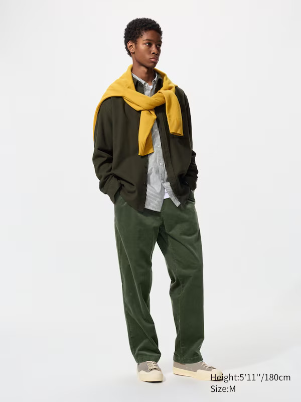 Corduroy Easy Ankle Trousers | UNIQLO (UK)