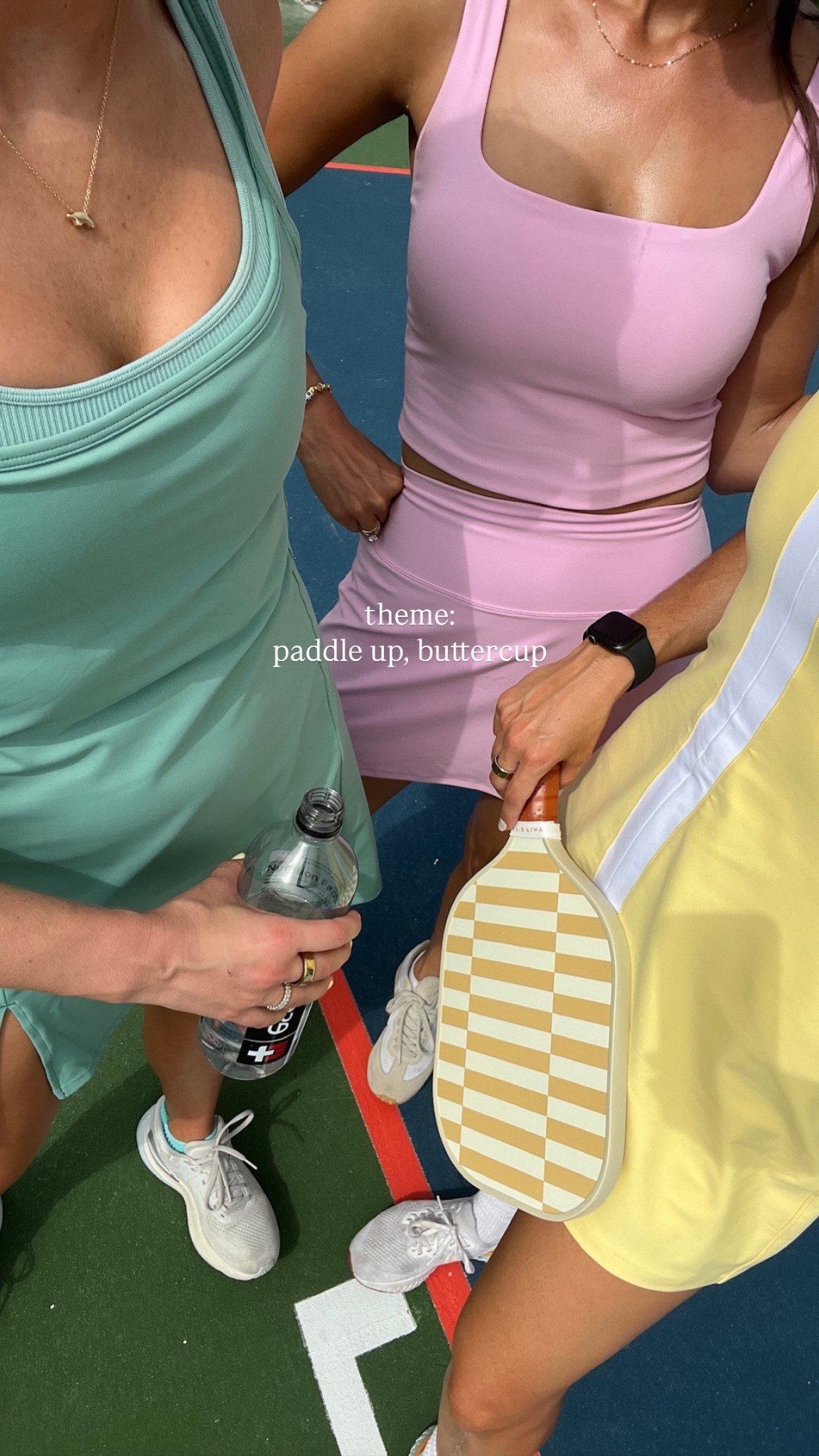 [7/1/25] Pickleball theme: paddle up, buttercup 💛 linking girls outfits! Pink set is beyond yoga, linking current in stock style! 

#LTKActive #LTKSeasonal