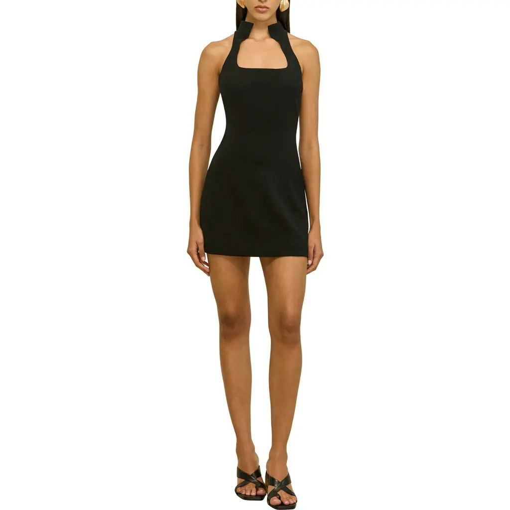 Cult Gaia Akaia Minidress in Black at Nordstrom, Size 6 | Nordstrom