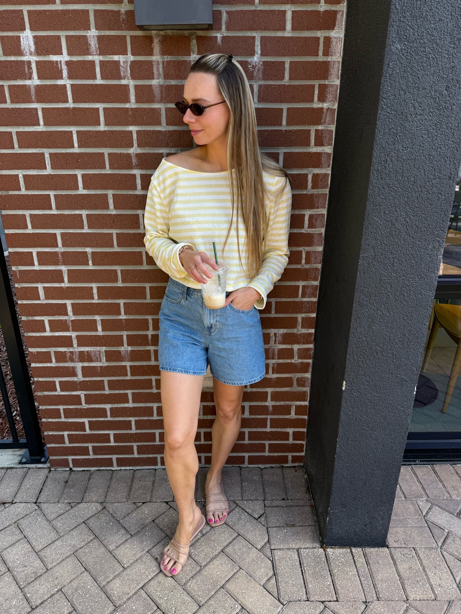 Easy, nursing friendly look for summer! Size up in this off the shoulder top.

#LTKdayinmylife #LTKmomlife #LTKootd