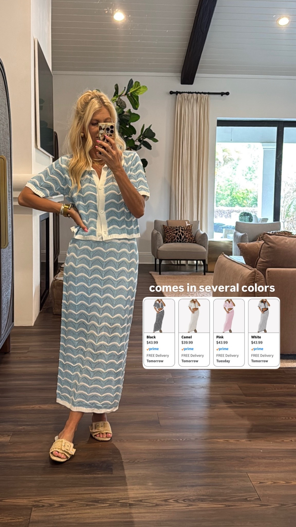 Cute spring set skirt top set spring outfits vacation outfit ideas 

#LTKootd #LTKOver40 #LTKSeasonal