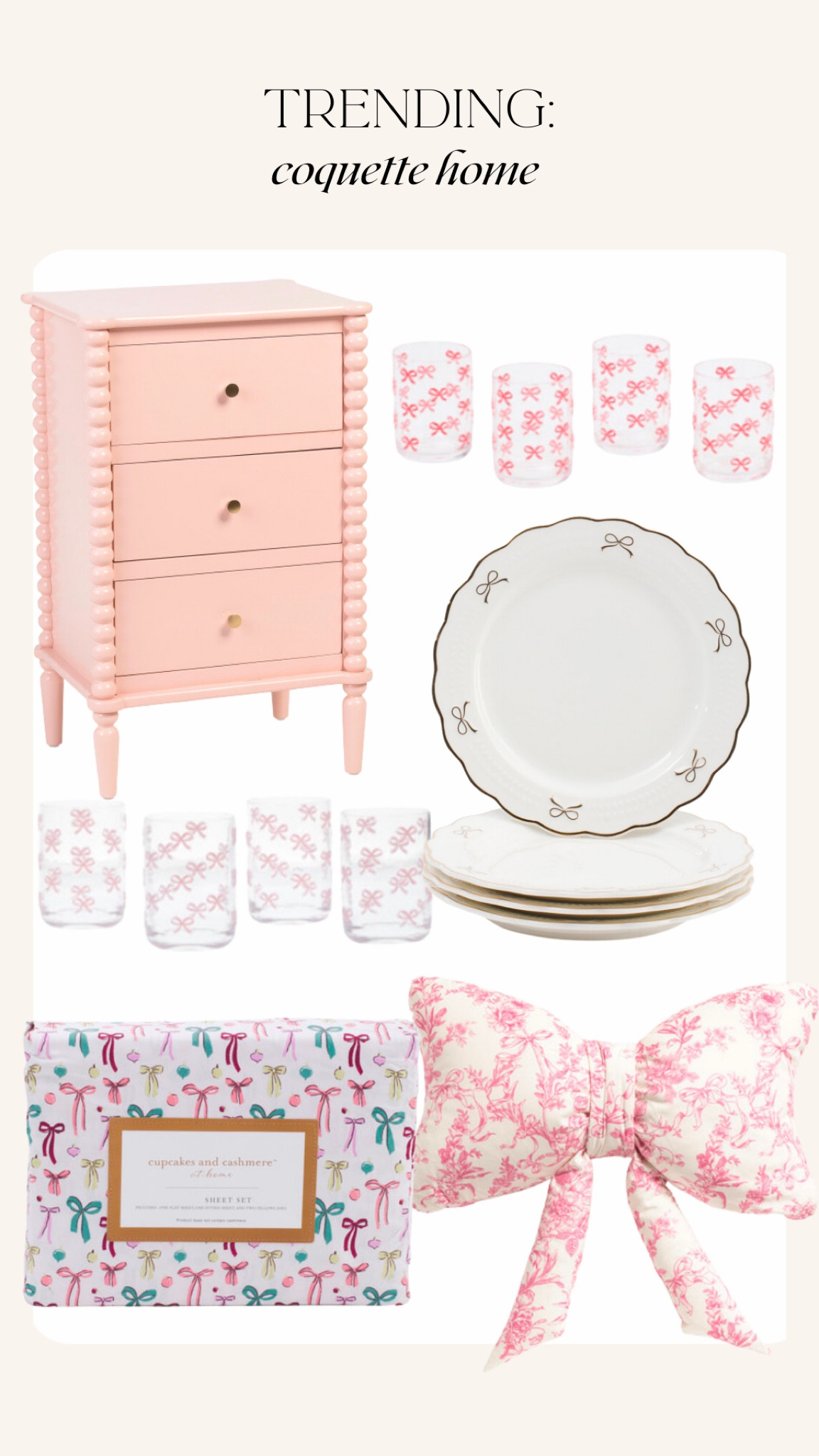 Girly home finds!
Coquette home 
Bows


#LTKHome #LTKStyleTip #LTKFindsUnder100