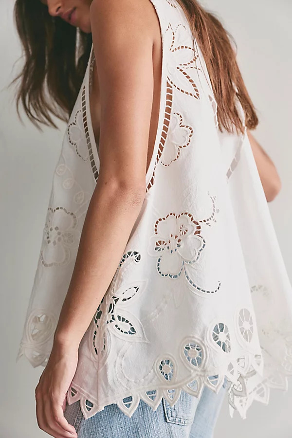 Reina Cutwork Tunic | Free People (Global - UK&FR Excluded)