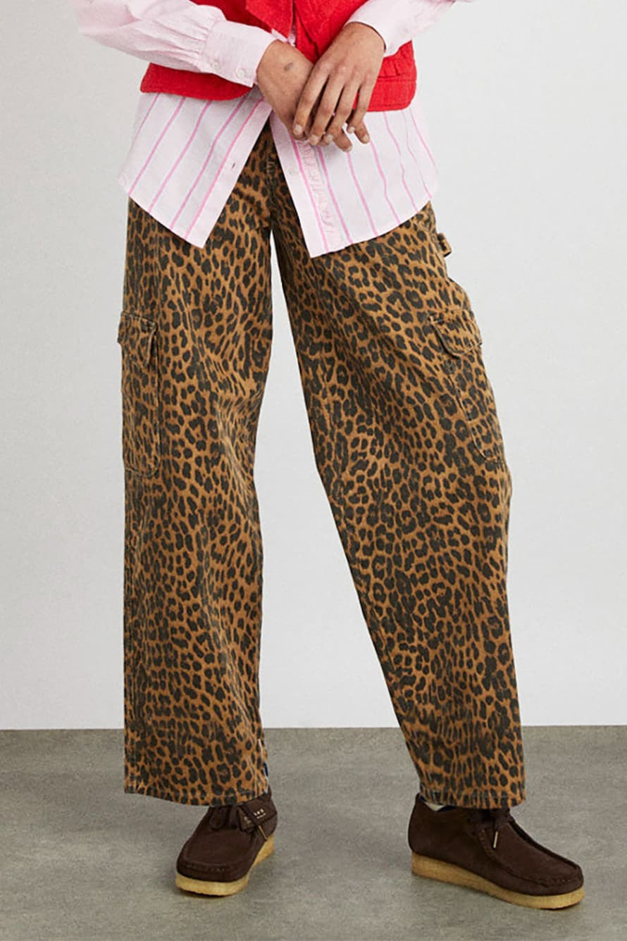 Damson Madder Leopard Cargo Jeans - Trouva | Trouva (Global)