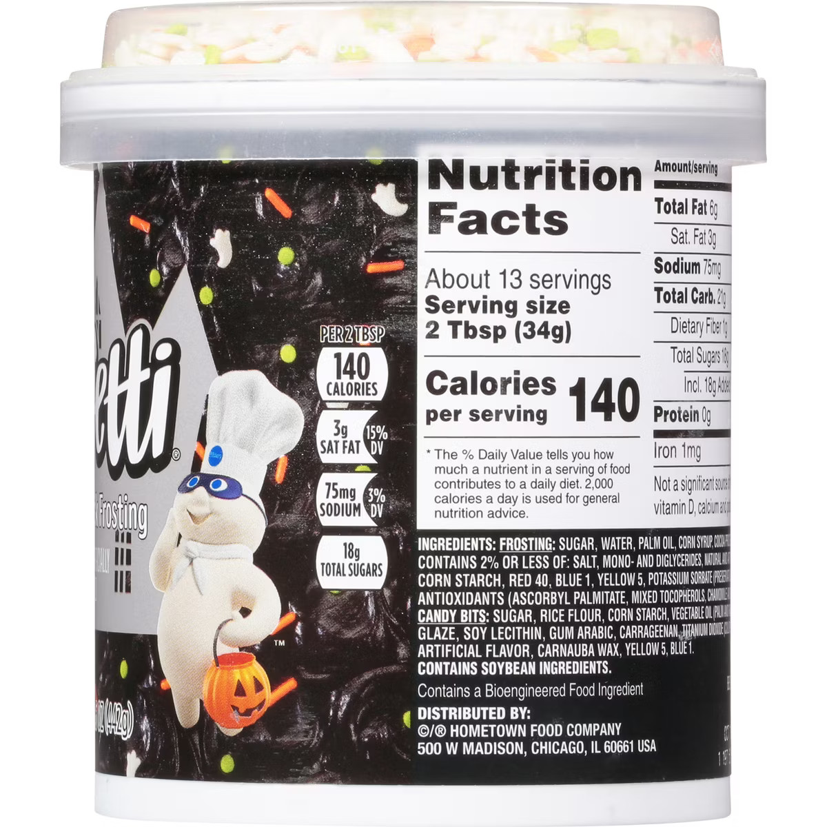 Pillsbury Baking Funfetti Midnight Black Frosting - 15.6oz | Target