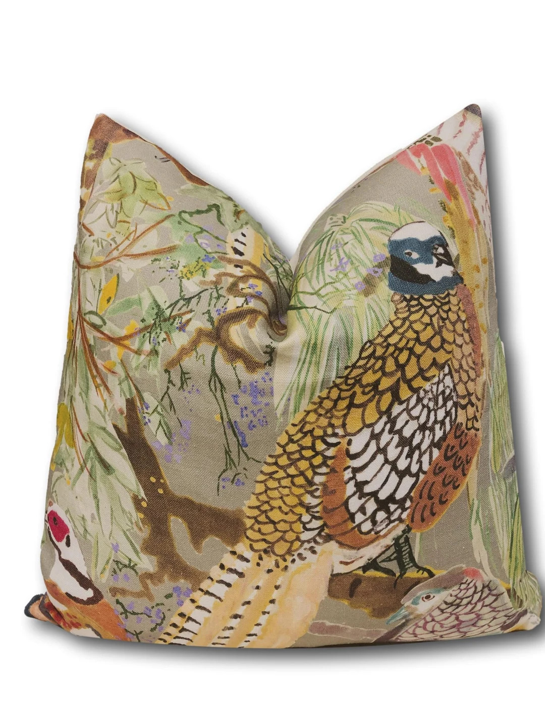 Mulberry Lee Jofa Game Birds Multi Stone Pillow Cover - Hunting Pillow Cover - Sportsman Pillow C... | Etsy (US)