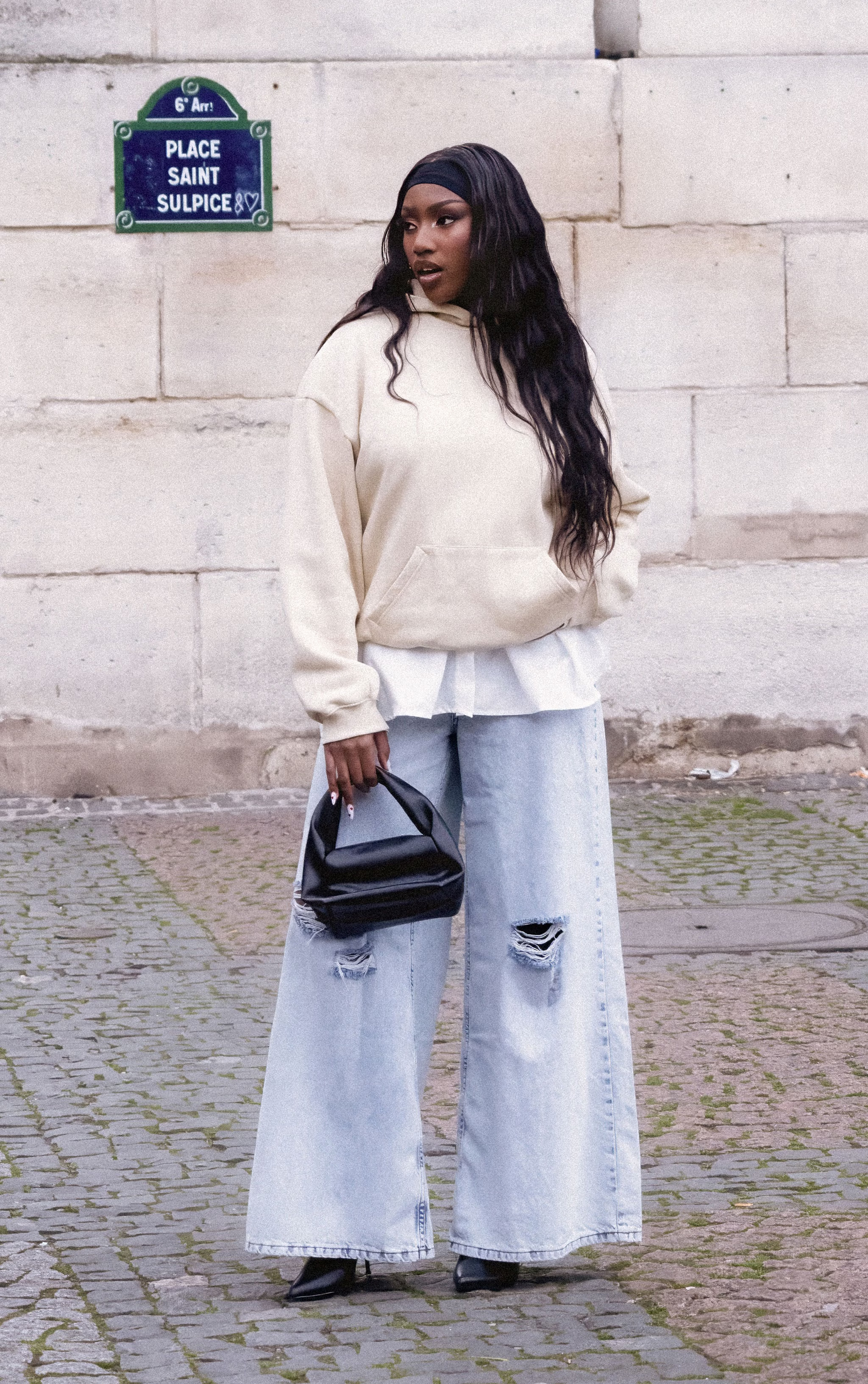 Vintage Wash Knee Rip Extreme Wide Leg Jeans | PrettyLittleThing US